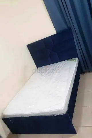 Single bed with mattress two moth used only
