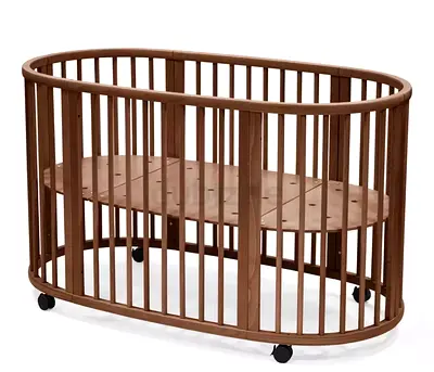 Stokke Wooden Baby Crib with Extention  (Dark Wood)