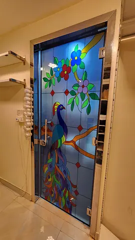 Artistic glass door for sale