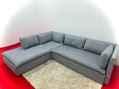 Selling pottery barn grey color sofa