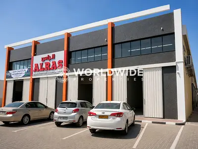 مستودع أرضي بالكامل للإيجار بإطلالة على الطريق الرئيسي | 2000 قدم مربع | مناسب لأعمال الكراجات | كهرباء ثلاثية الأطوار 22 كيلو فولت أمبير | الجرف 1