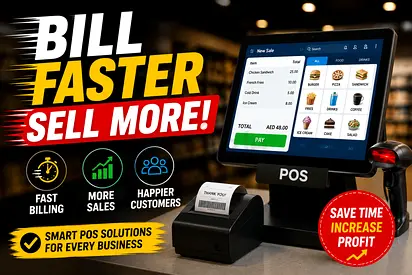 Fast billing new POS cashier machine complete hardware with software and applications