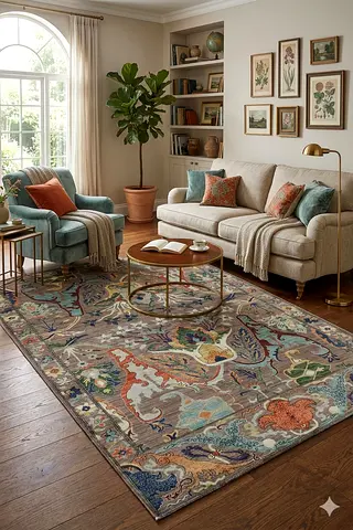 .203 x 306 cm | Oriental Kawros brown Area Rug Afghan Hand Knotted Veg Dye Wool carpet
