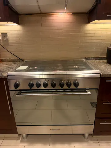 BOMPANI Gas  Electric Cooker Stainless Steel 90 x 60 Electric Oven
