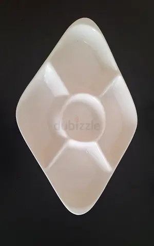 White Multi-Compartment Serving Platter