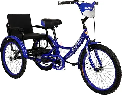 Childrens Tricycle With Padded kids Back Seat size 16