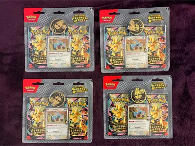 Lot of 4 - Sealed Pokémon Ascended Heroes Larry Blister