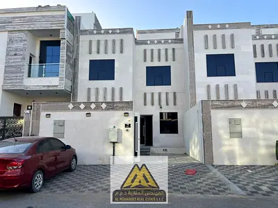 Modern 4 Bedroom Townhouse for Sale Al Zahya Ajman Ground First and Roof Level Inclusive of Utilities and AC