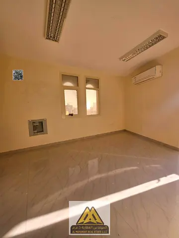 Monthly rent: First-tenant studio on Ajman Corniche with separate kitchen, balcony, and open sea view. Bills included. AED 2,800 per month with refund