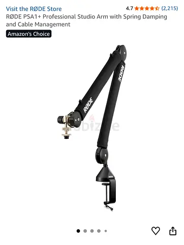 RODE PSA1+ Professional Studio Microphone Arm (Spring Damping)