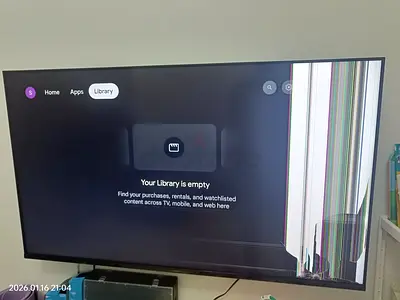 Damaged Screen - TV for sale