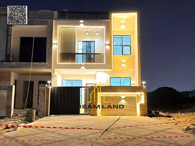 Villa for sale at a very attractive price in Ajman, Al Yasmin area, opposite Rahmaniya, Sharjah. Two-story villa with a roof terrace.