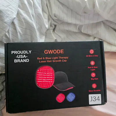GWODE Red  Blue Light Laser Hair Growth Cap - Brand New. Never Used. AED 500 Only!
