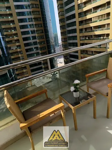 للبيع | مفروش بالكامل | مع باركن | دخل استثماري جاهز | أبراج الهورايزون | موقع متكامل الخدمات