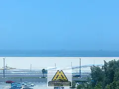 Studio apartment with a good size in a brand-new building (first tenant) located on Ajman Corniche w