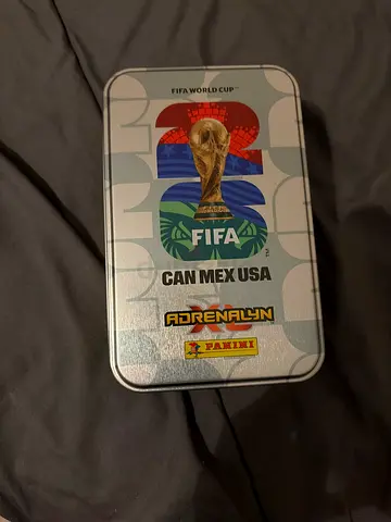 Panini Adrenalyn World Cup 2026 Cards Tin Box