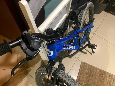 Blue mountain bike - used, good condition