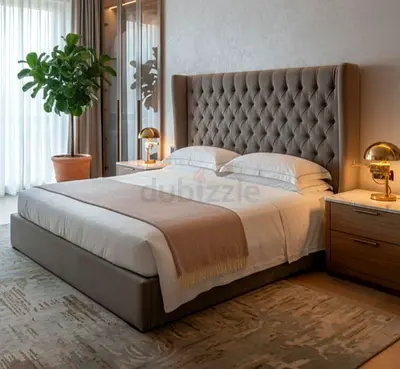 Brand new gray colour 200*200 super king size Bed