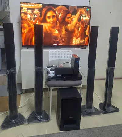 Sony 5.1 Home Theater Speaker System with Subwoofer - Good Working Condition