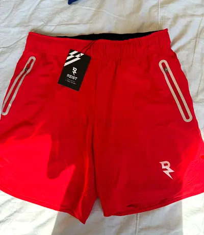 Red RZIST Mens Running Shorts - New with Tags, Size M
