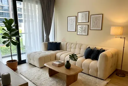 Modern Cream Tufted Sectional Sofa with Cushions