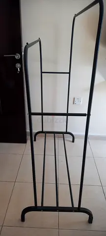 Metal Freestanding Clothes Rail / Garment Rack - Black