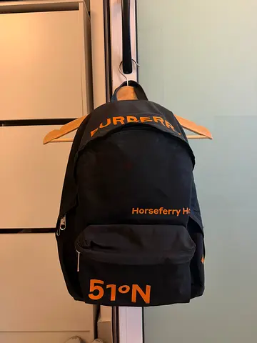 Backpack BURBERRY | Black with orange elements