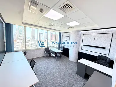 Premium Furnished Office | Dewa Included |Easy Metro Access|