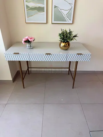 West Elm 3 drawar desk