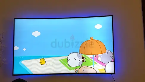 Samsung Curved LED TV with Ambient Backlight - Good Condition