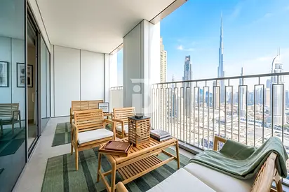 BRIGHT LUXURY 3BR | FURNISHED | BURJ FACING