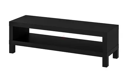 IKEA Black Low TV Stand / Media Console with Open Shelf
