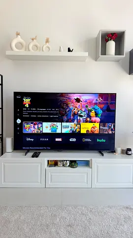 White TV console (can be used standing or wall-mounted)