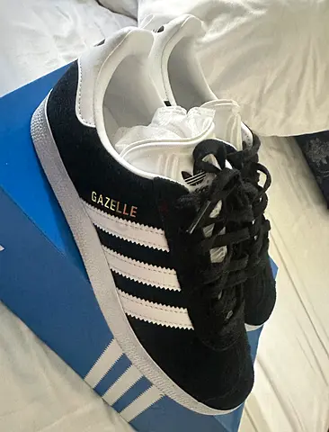 Adidas Gazelle black suede sneakers, Size 36