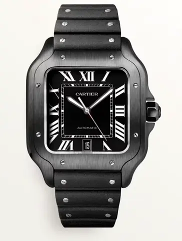 Cartier santos automatic mens watch