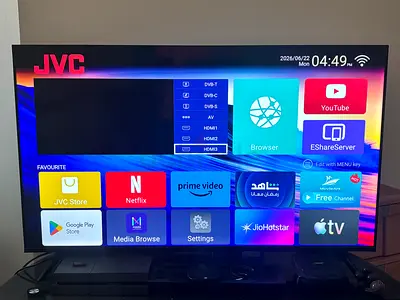 50 Inch Edgeless 4K UHD Android 13 Smart TV With Dolby , Netflix, Prime Video, Good Condition