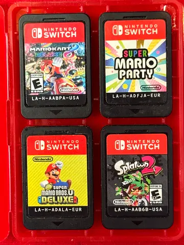 Nintendo Switch game - Mario Kart Deluxe, Super Mario Party, Super Mario Bros. U Deluxe, Splatoon 2