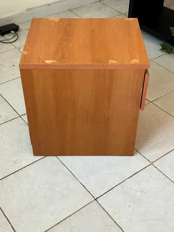 Small wooden bedside cabinet / storage cupboard - used