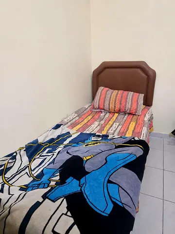 Single size bed with mattress
