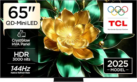 TCL 65C7K Television 65 Inch Smart TV 4K QD-Mini LED Colorful Quantum Crystal HDR 2600nits Gaming Go