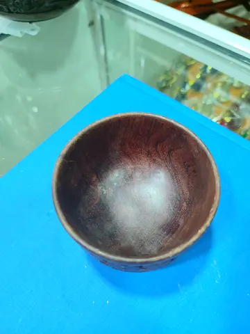 Small wooden serving bowl — handmade 7cm