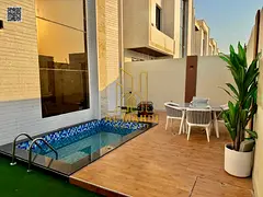 Villa for sale, including registration and ownership fees, with a private pool, rooftop terrace, 20-