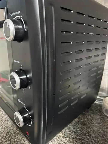 Toaster Oven, Adjustable 90-230°C Thermostat, Double Grill with Convection, Glass Door for Safety