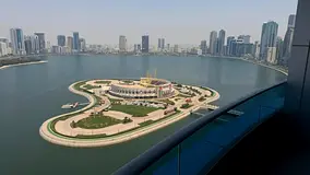Luxury Apartment for Sale in Blue Tower | Direct Khalid Lagoon Waterfront View