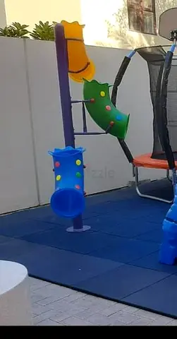 Triple basketball Play Pole