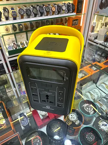 Portable Power Station / UPS with Multiple USB and AC Outputs (Yellow)