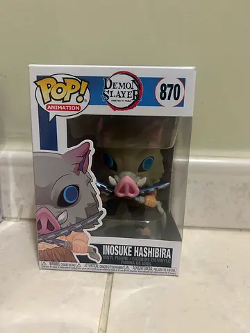 Funko pops from demon slayer, one piece and hxh