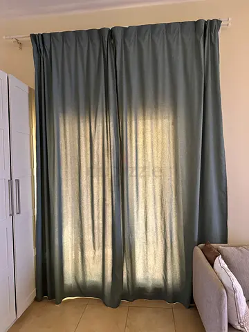 Curtains and rails 2 sets