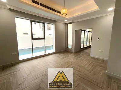 Villa for rent in Al Zahia | 4 master bedrooms + swimming pool + high-end finishing | Vibrant area | Close to all services | Regular maintenance inclu