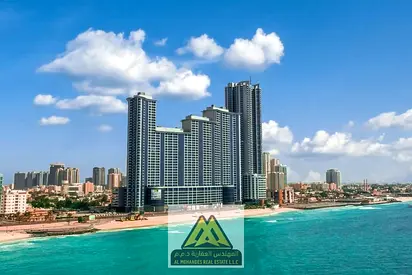 Luxury Two Bedroom Apartment for Annual Rent Sea & City Views | 2 Master Bedrooms | Free Parking | Ajman Corniche Towers